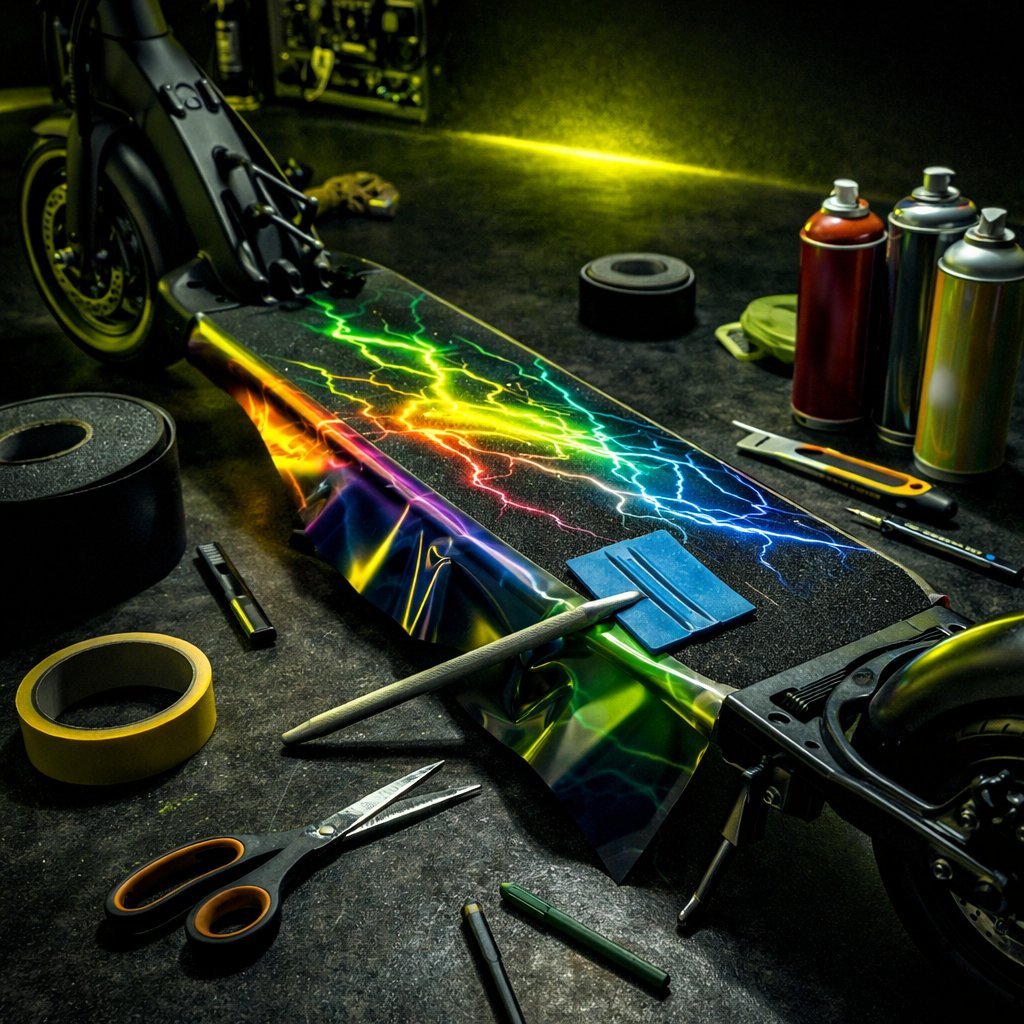 Customisation visuelle trottinette électrique